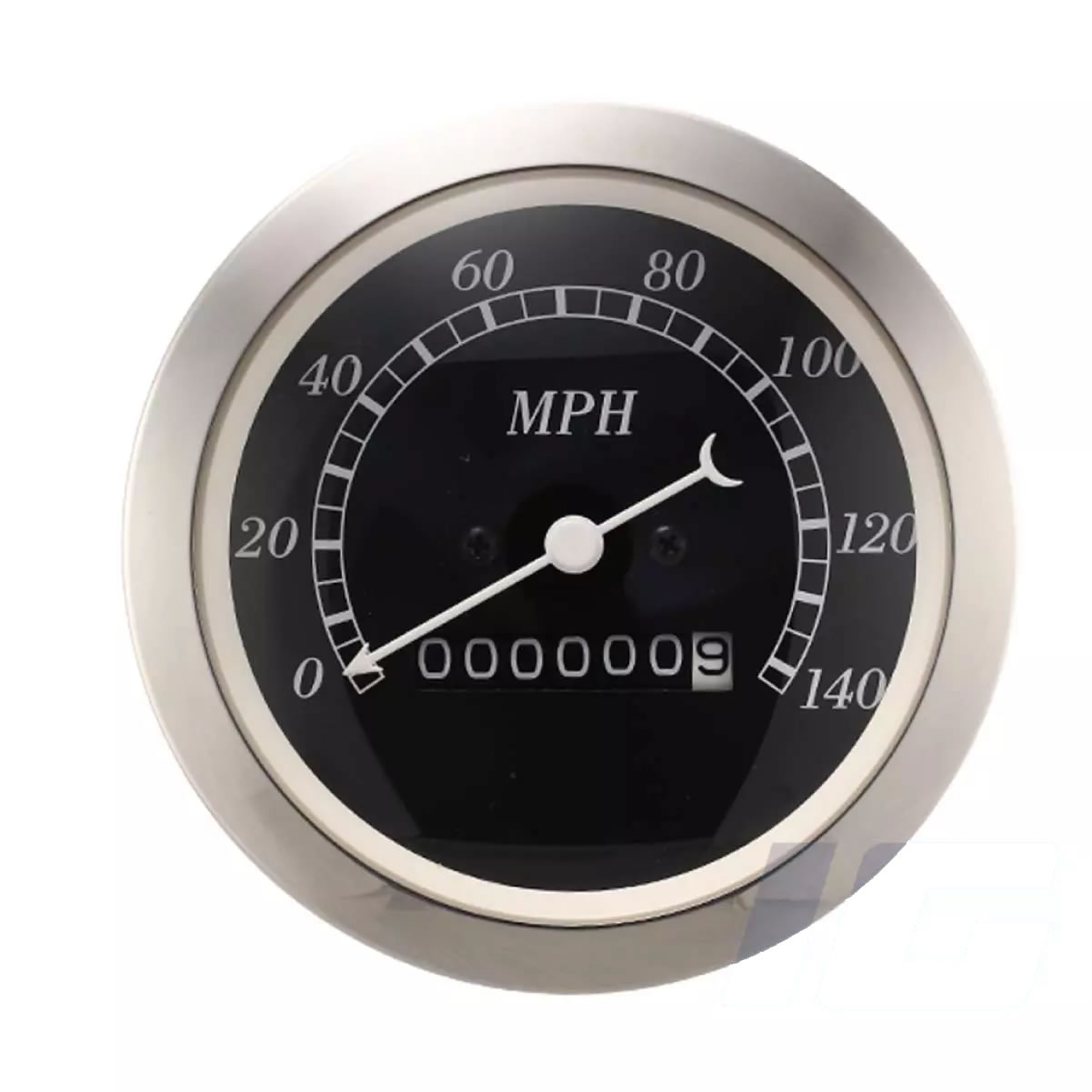 Black Face White Needle - Mechanical Speedometers